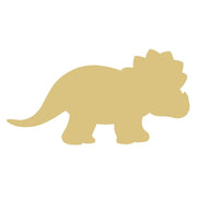 Basic Shape Triceratops MDF Cutout Silhouette - Unfinished For DIY