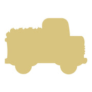 Basic Shape Truck MDF Cutout With Pumpkins - Unfinished For DIY