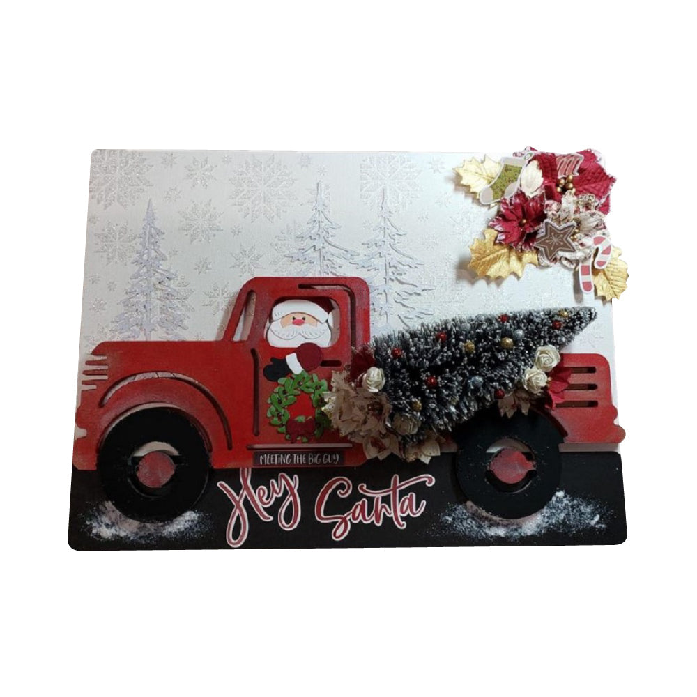 Basic Shape Truck MDF Cutout Pickup Truck Silhouette - Unfinished For DIY