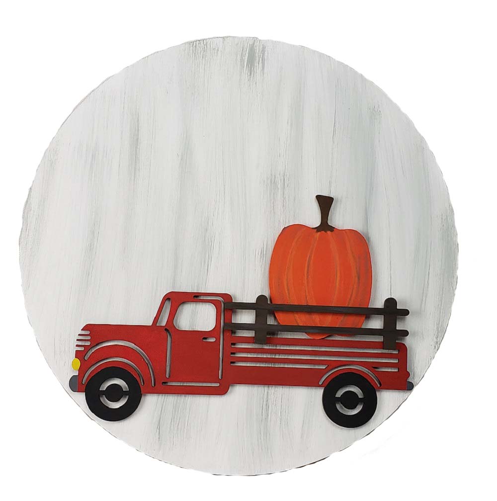 3D Interchangeable MDF Cutout Vintage Pickup Truck - Unfinished For DIY