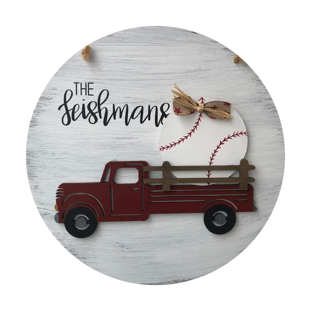 3D Interchangeable MDF Cutout Vintage Pickup Truck - Unfinished For DIY