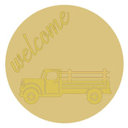 3D Interchangeable MDF Cutout Welcome Truck - Unfinished For DIY