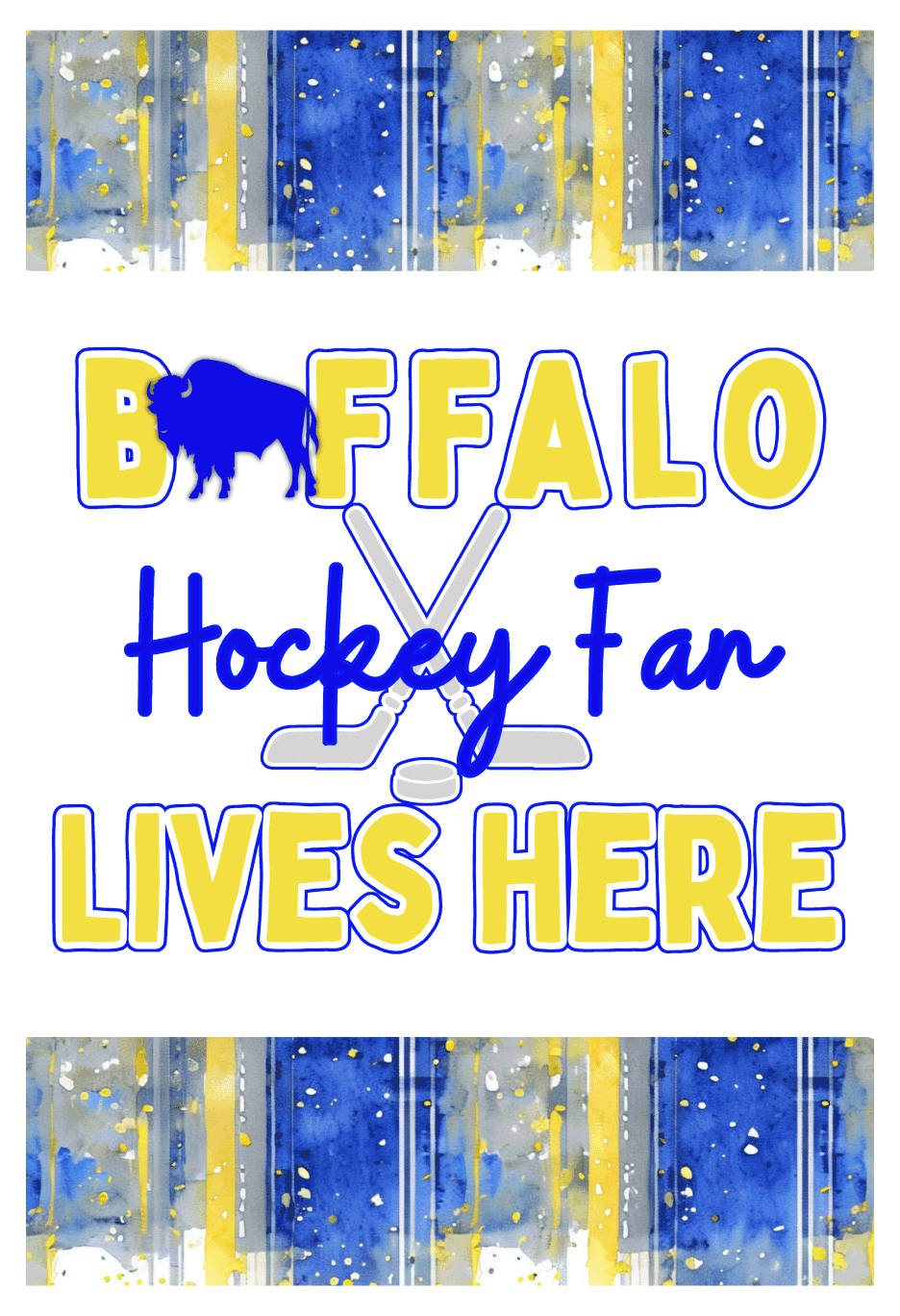 THE SHOUT SHOP BUFFALO LIVES HERE HOCKEY FAN