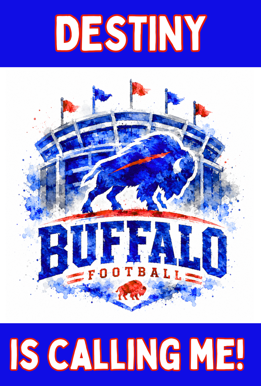 THE SHOUT SHOP DESTINY IS CALLING ME BUFFALO FOOTBALL