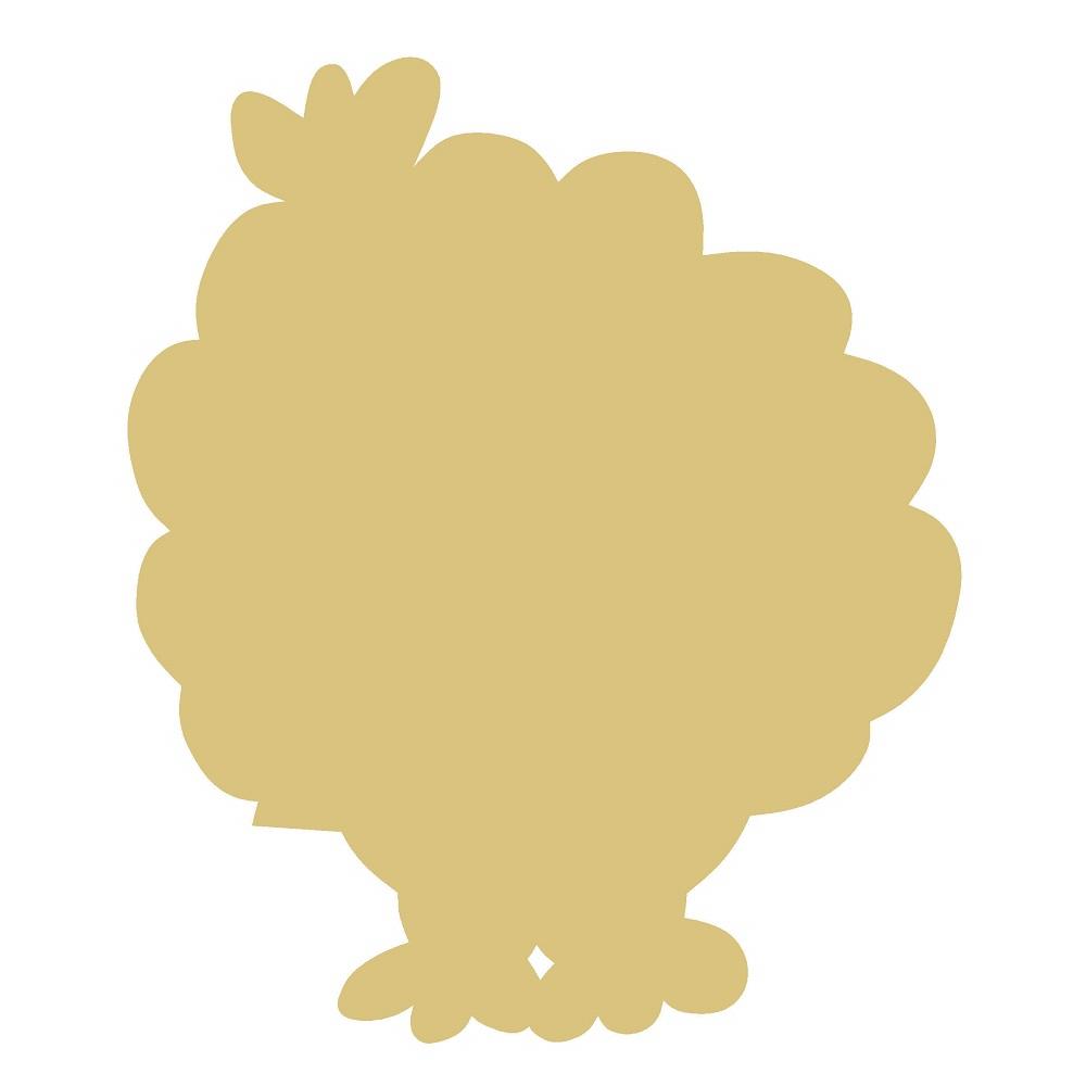 Basic Shape Turkey MDF Cutout Thanksgiving Silhouette Style 12 - Unfinished For DIY
