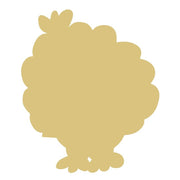 Basic Shape Turkey MDF Cutout Thanksgiving Silhouette Style 12 - Unfinished For DIY