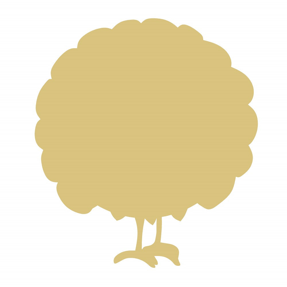 Basic Shape Turkey MDF Cutout Turkey Silhouette - Unfinished For DIY