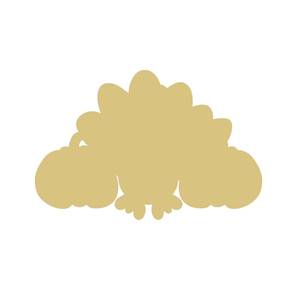 Basic Shape Turkey MDF Cutout Thanksgiving Silhouette Style 20 - Unfinished For DIY