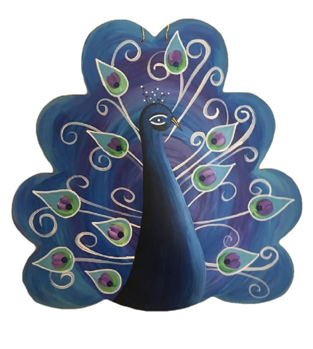 Basic Shape Turkey MDF Cutout With Feathers Silhouette - Unfinished For DIY