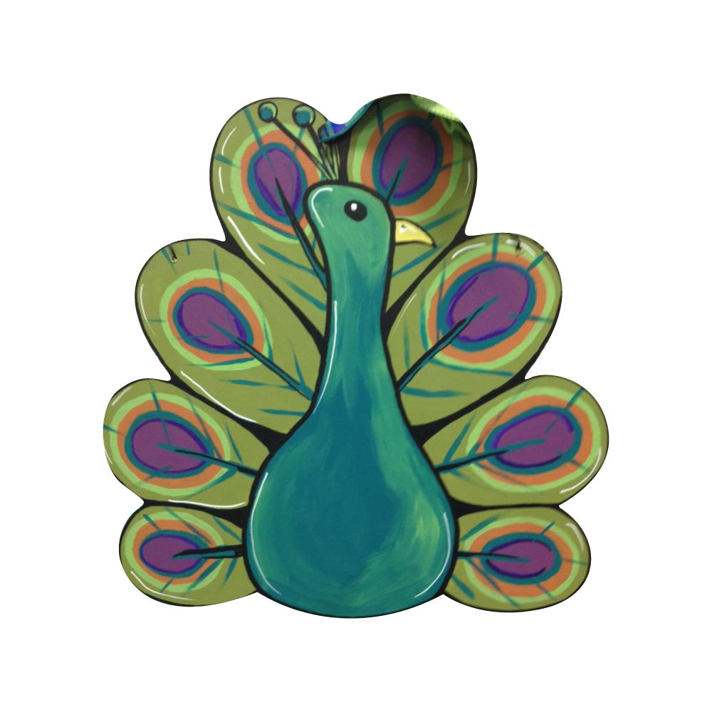 Basic Shape Turkey MDF Cutout With Feathers Silhouette - Unfinished For DIY
