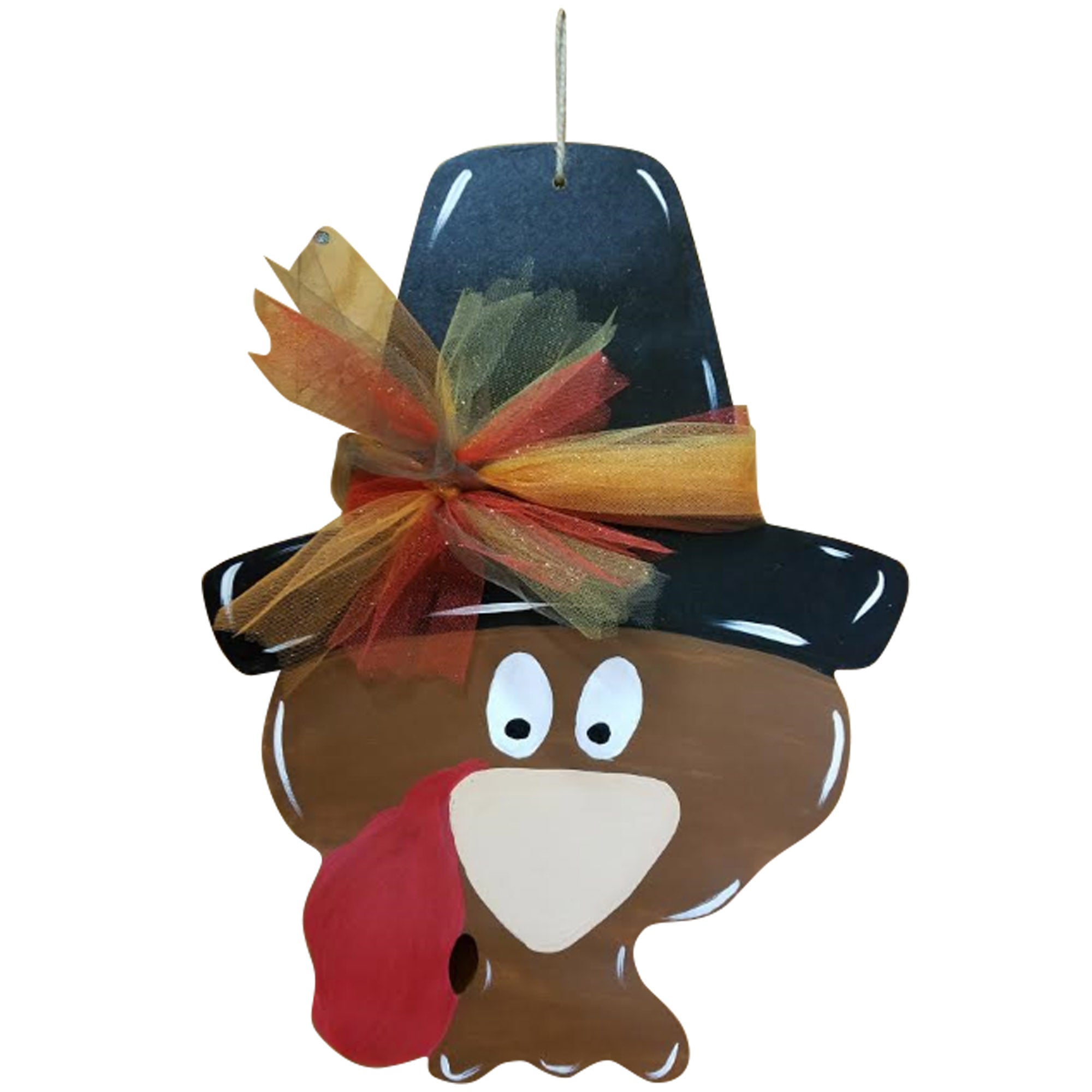 Basic Shape Turkey MDF Cutout Pilgrim Hat Silhouette - Unfinished For DIY