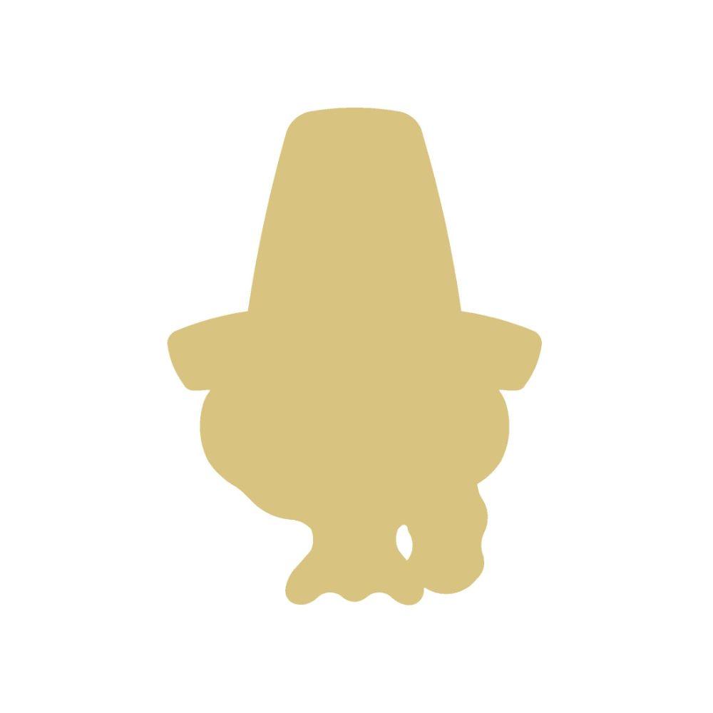 Basic Shape Turkey MDF Cutout Pilgrim Hat Silhouette - Unfinished For DIY