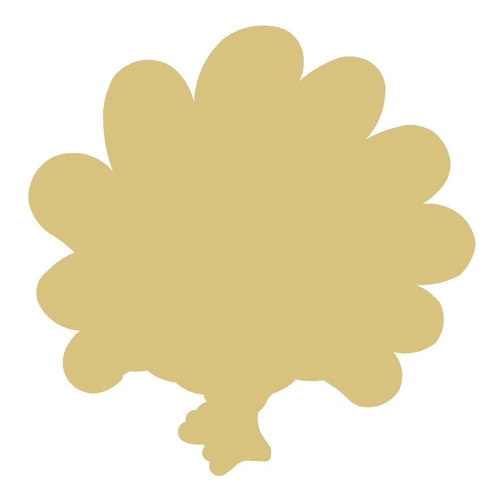 Basic Shape Turkey MDF Cutout Thanksgiving Decor - Unfinished For DIY