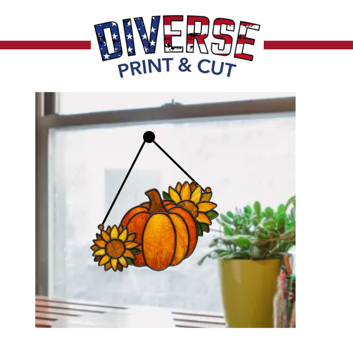 Pumpkin Unfinished Faux Stained-Glass Frame – Cute Pumpkin Design for DIY Arts & Crafts Suncatcher | No Sanding Required | 1/4" Smooth MDF Cutout | Laser Cut Window or Shelf Décor | Glass Filler Art, Resin & Crushed Glass Art Project