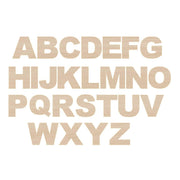 Basic Shape Arial Black Font MDF Cutout Alphabet A-Z - Unfinished For DIY