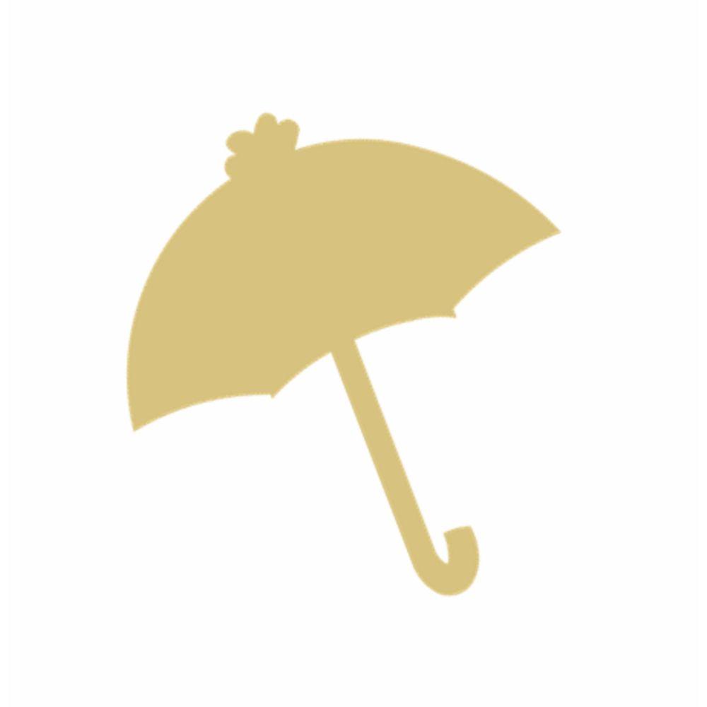 Basic Shape Umbrella MDF Cutout Silhouette Style 1 - Unfinished For DIY