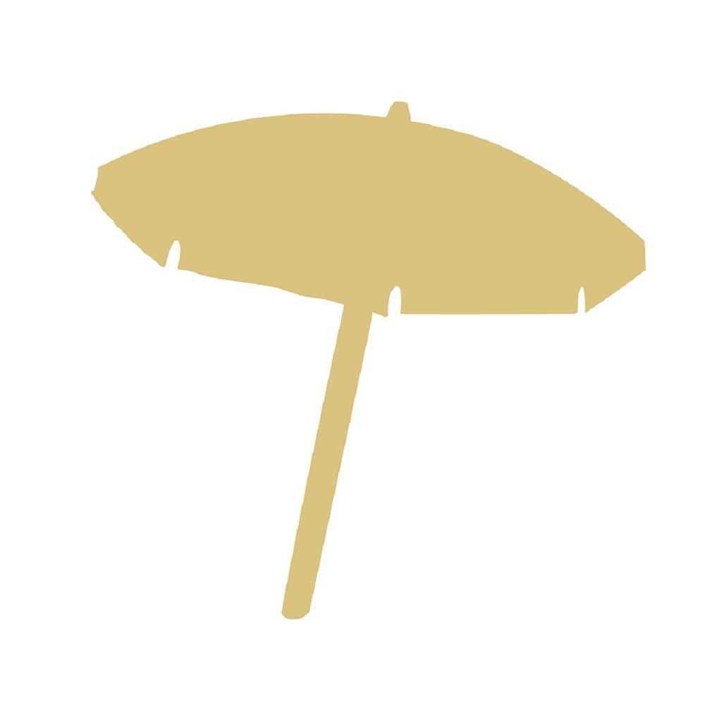 Basic Shape Umbrella MDF Cutout Silhouette Style 3 - Unfinished For DIY