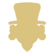 Basic Shape Uncle Sam MDF Cutout Patriotic Silhouette - Unfinished For DIY