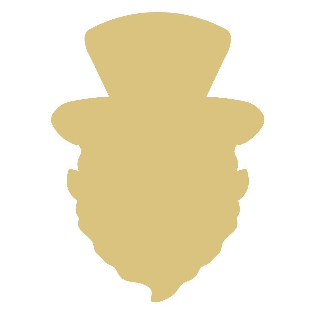 Basic Shape Uncle Sam MDF Cutout - Unfinished For DIY