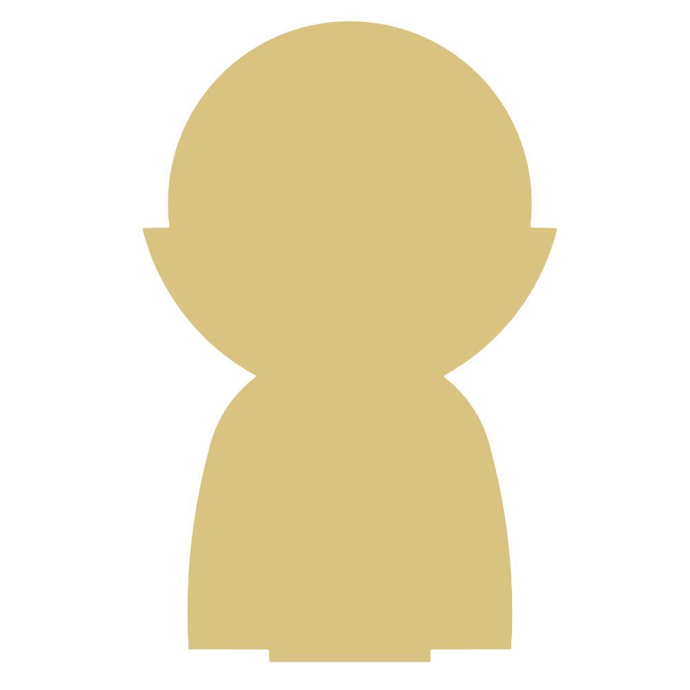 Basic Shape Vampire MDF Cutout Halloween Silhouette - Unfinished For DIY