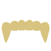 Basic Shape Vampire Fangs MDF Cutout Silhouette - Unfinished For DIY