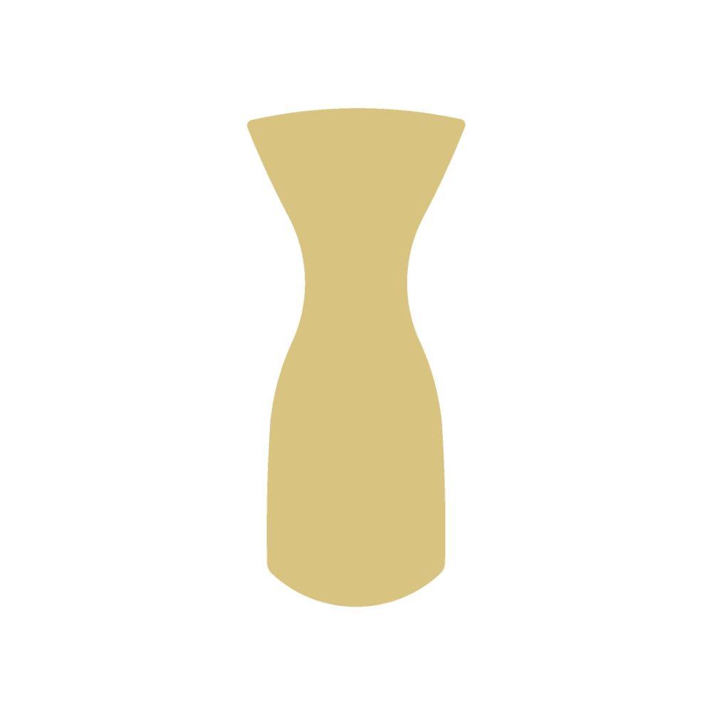 Basic Shape Vase MDF Cutout Silhouette Style 1 - Unfinished For DIY