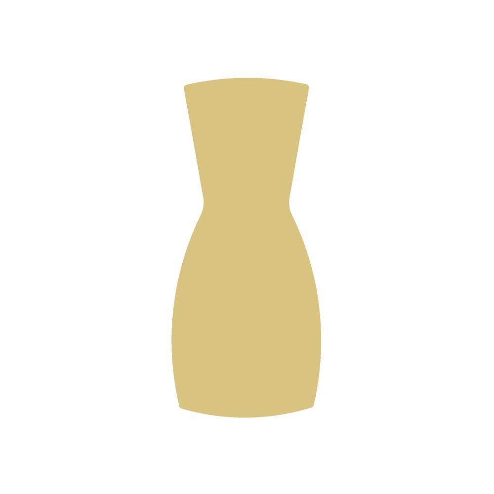 Basic Shape Vase MDF Cutout Silhouette Style 2 - Unfinished For DIY