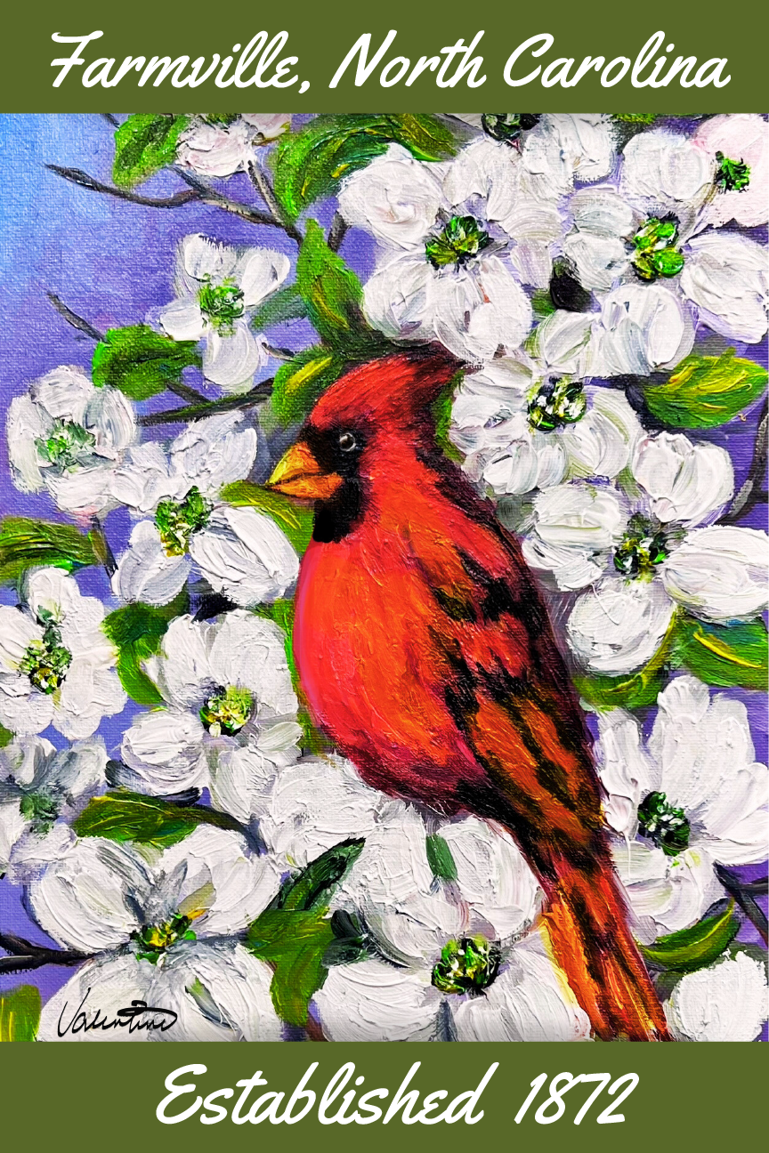 VALENTINE FINE ART FARMVILLE, NC RED BIRD