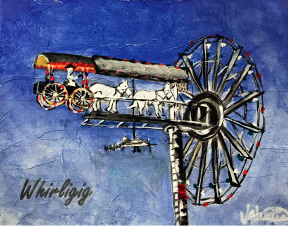 VALENTINE FINE ART HORSE DRAWN CARRIAGE