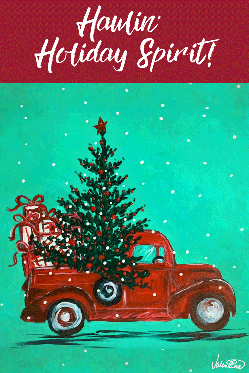 VALENTINE FINE ART HAULIN HOLIDAY SPIRIT