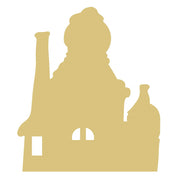 Basic Shape House MDF Cutout Village Silhouette - Unfinished For DIY