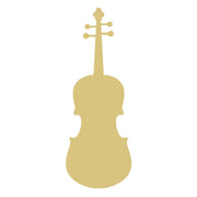 Basic Shape Violin MDF Cutout Silhouette Style 1 - Unfinished For DIY