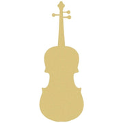 Basic Shape Violin MDF Cutout Silhouette Style 2 - Unfinished For DIY