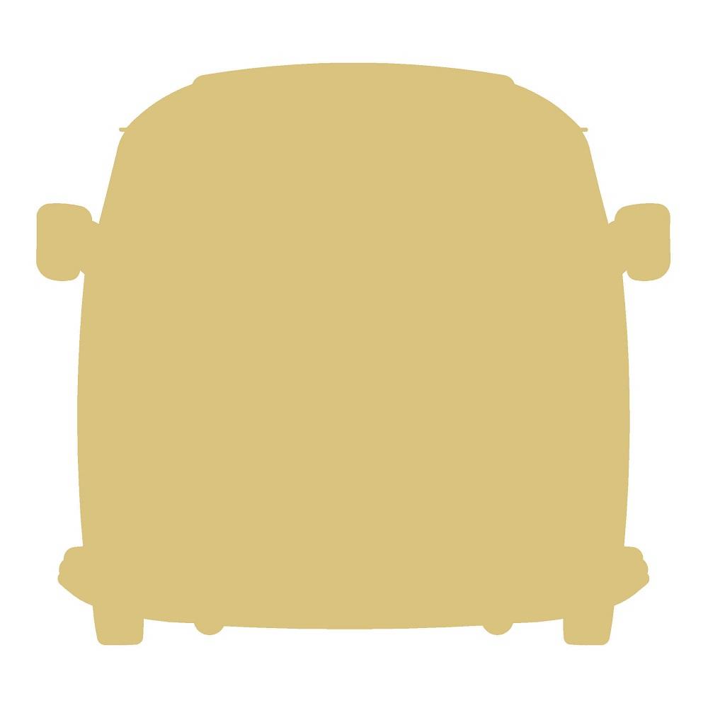 Basic Shape VW Bus Silhouette MDF Cutout  - Unfinished For DIY