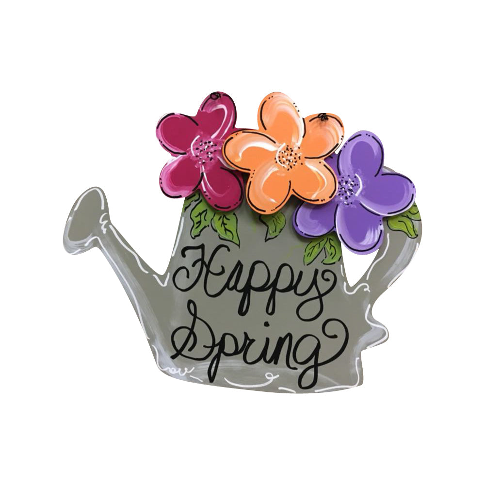 Basic Shape Watering Pot MDF Cutout Silhouette - Unfinished For DIY