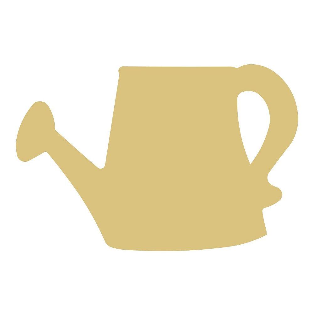 Basic Shape Watering Pot MDF Cutout Silhouette - Unfinished For DIY