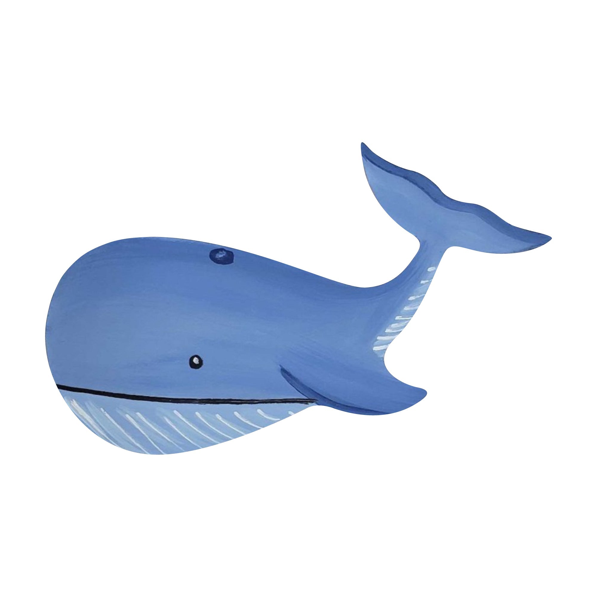 Basic Shape Whale MDF Cutout Whale Silhouette Style 2 - Unfinished For DIY
