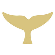 Basic Shape Whale Tail MDF Cutout Whale Tail Silhouette - Unfinished For DIY