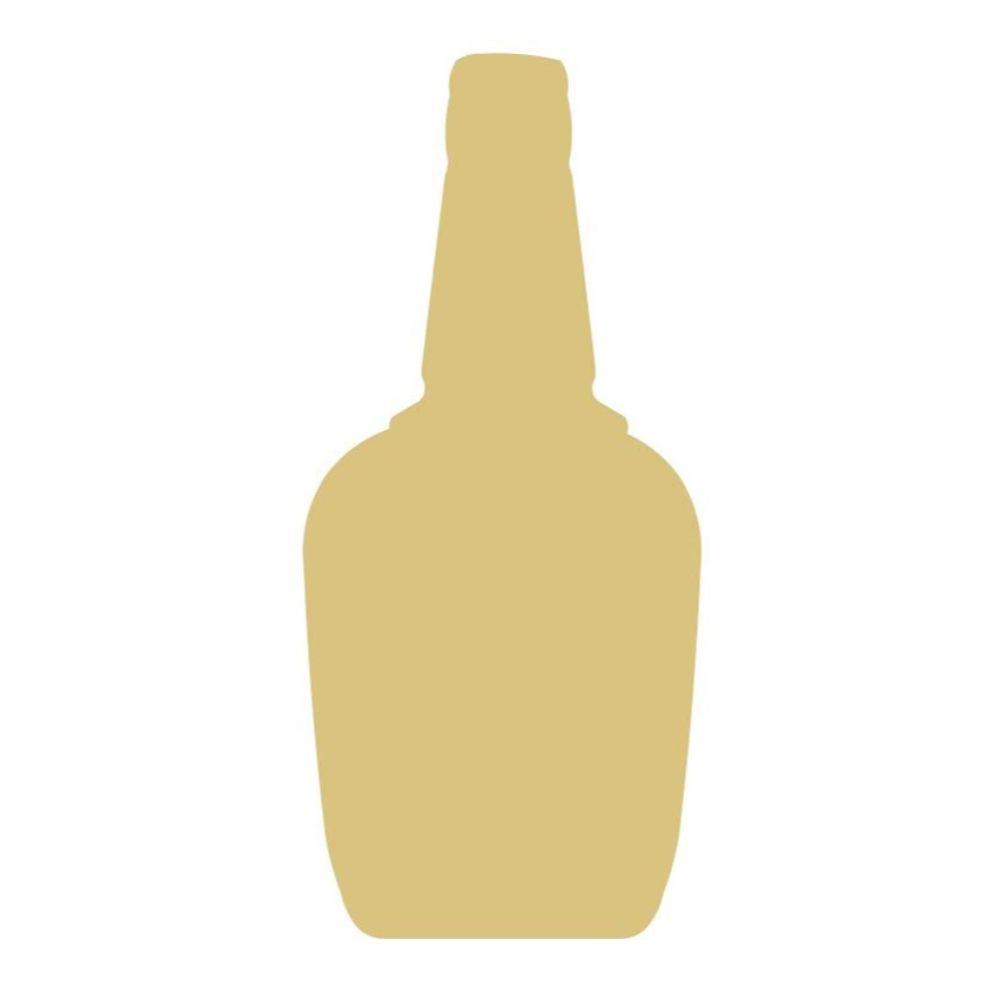 Basic Shape Bottle MDF Cutout Whiskey Bottle Silhouette - Unfinished For DIY