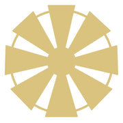 Basic Shape Windmill MDF Cutout Decorative Silhouette - Unfinished For DIY