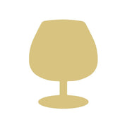 Basic Shape Wine Glass MDF Cutout Silhouette Style 2 - Unfinished For DIY