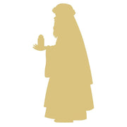 Basic Shape Wiseman MDF Cutout Wise Man Holding Candle - Unfinished For DIY