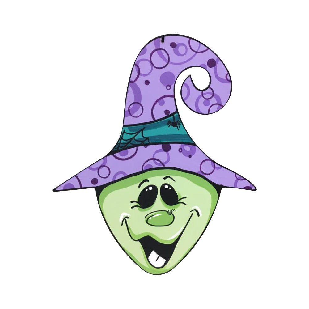 Basic Shape Witch Hat MDF Cutout Silhouette Style 6 - Unfinished For DIY