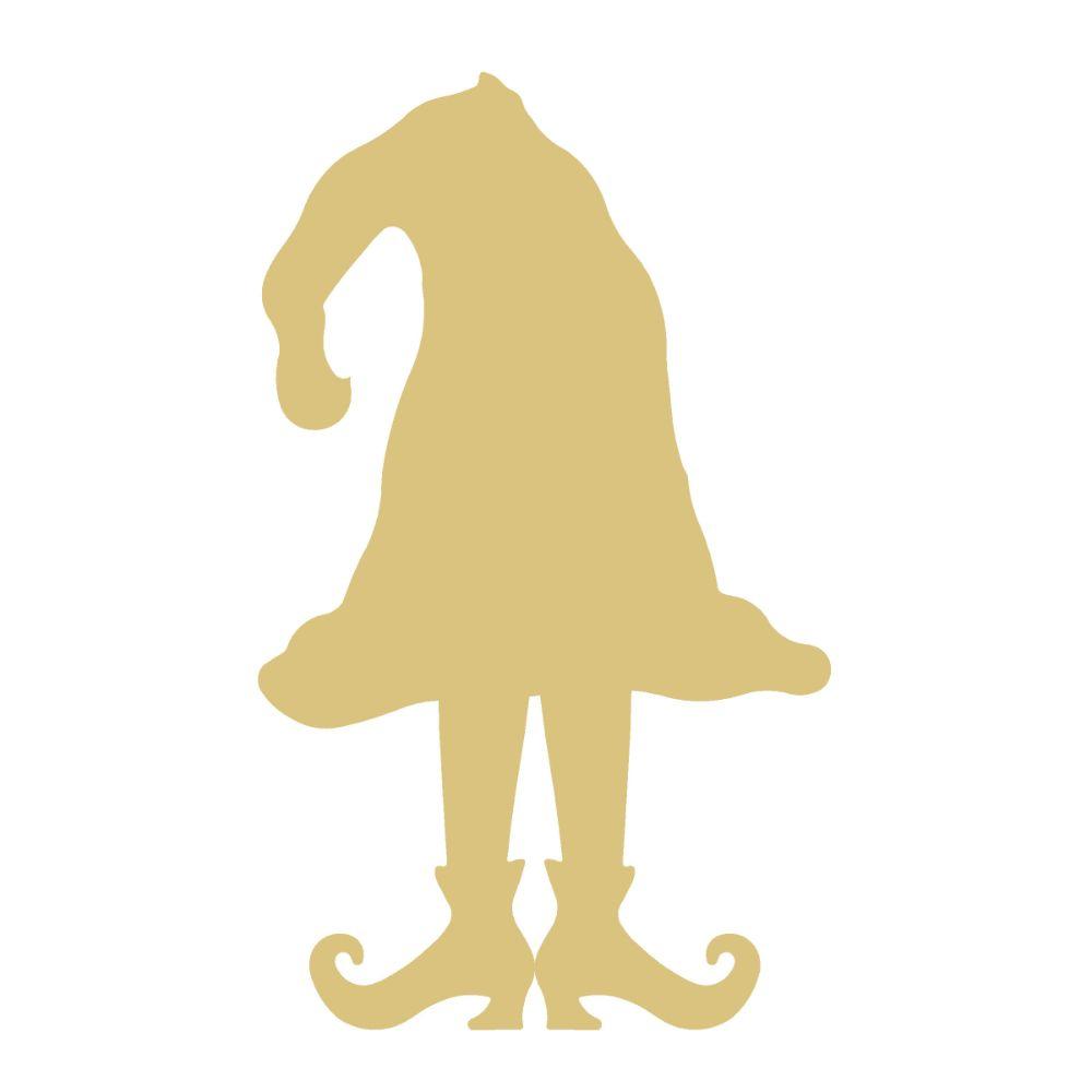 Basic Shape Witch MDF Cutout Halloween Decor - Unfinished For DIY