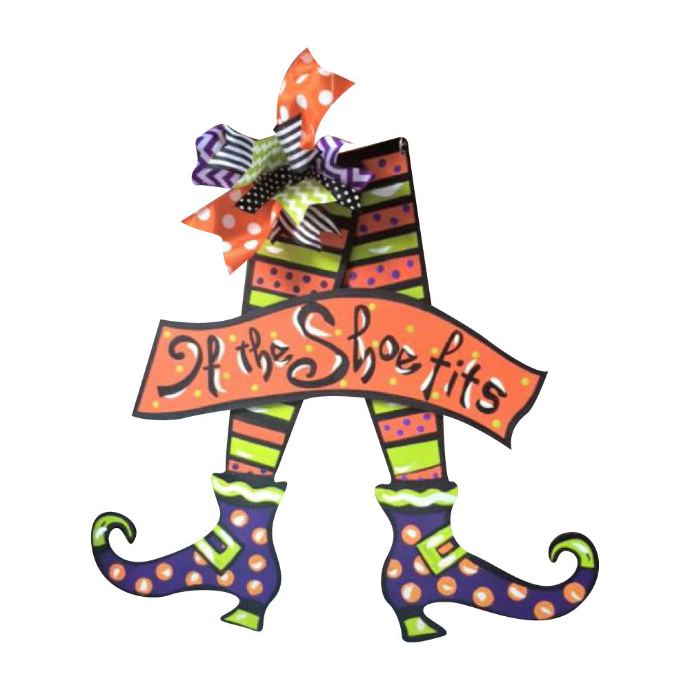 Basic Shape Elf Legs MDF Cutout Witch Shoes Silhouette - Unfinished For DIY