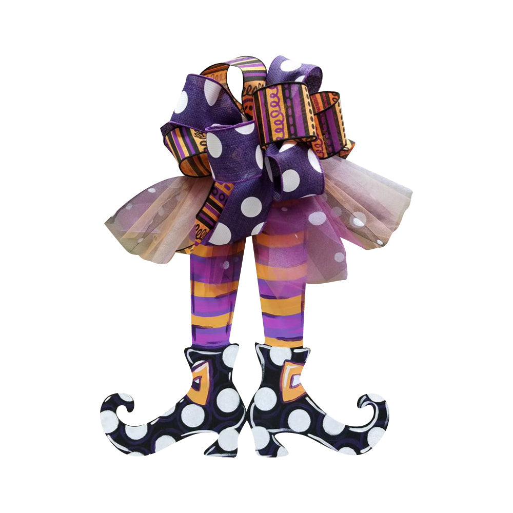 Basic Shape Elf Legs MDF Cutout Witch Shoes Silhouette - Unfinished For DIY
