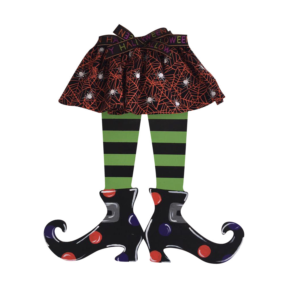 Basic Shape Elf Legs MDF Cutout Witch Shoes Silhouette - Unfinished For DIY