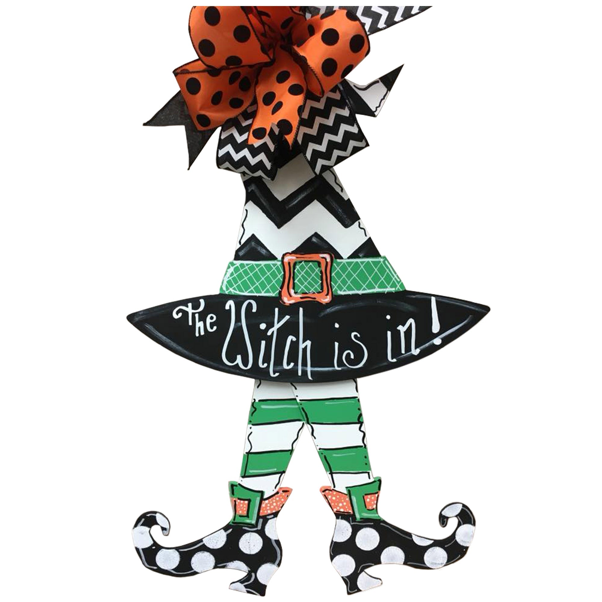 Basic Shape Elf Legs MDF Cutout Witch Shoes Silhouette - Unfinished For DIY