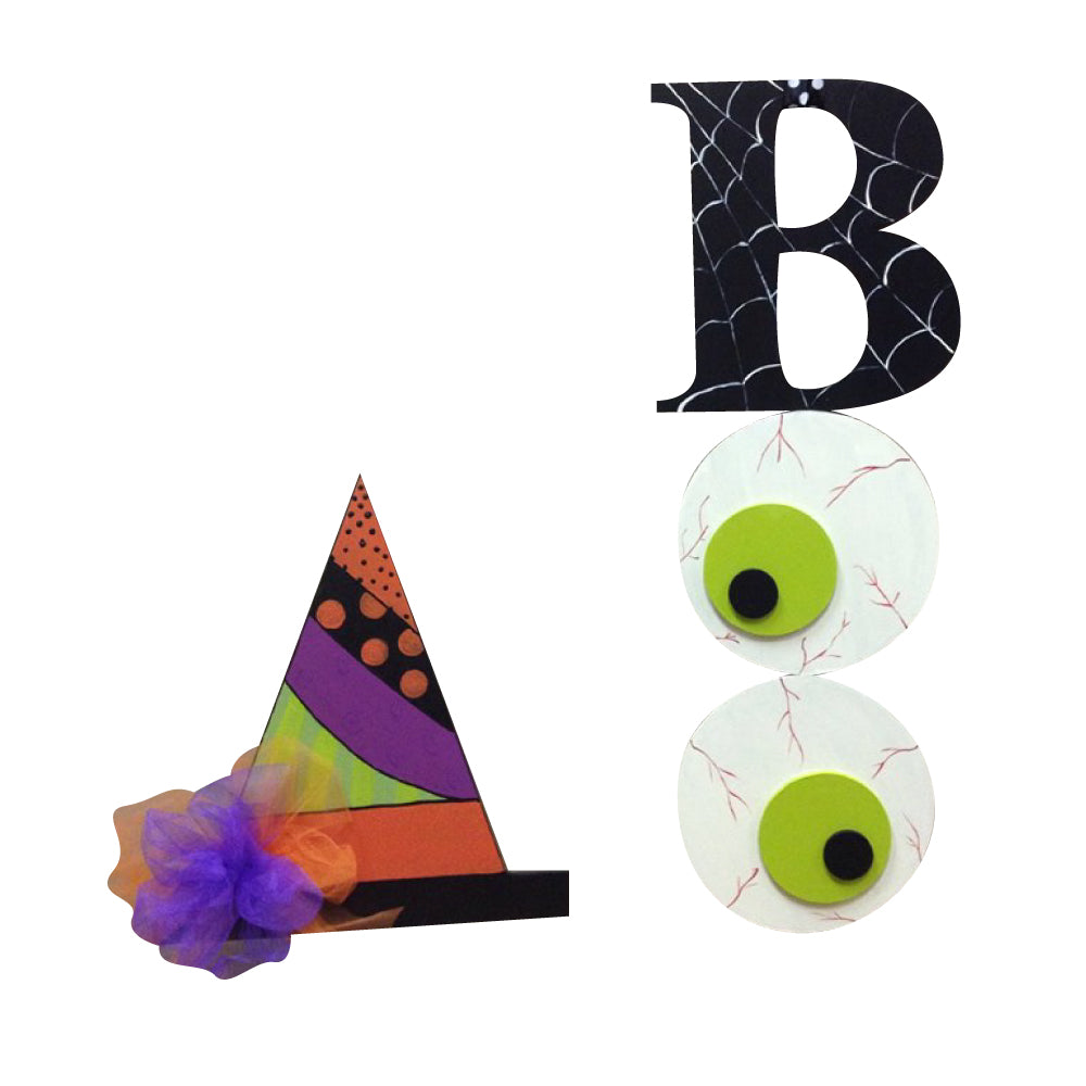 Basic Shape Witch Hat MDF Cutout Halloween Decor - Unfinished For DIY