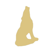 Basic Shape Wolf MDF Cutout Silhouette Style 1 - Unfinished For DIY